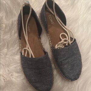 TOMS Women's Black Espadrille Shoes